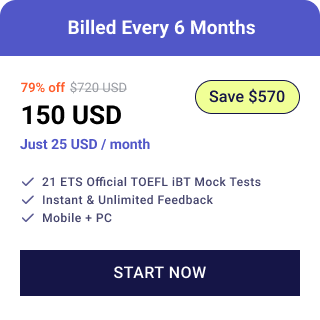 Santa TOEFL Unlimited Pass - 6 Month