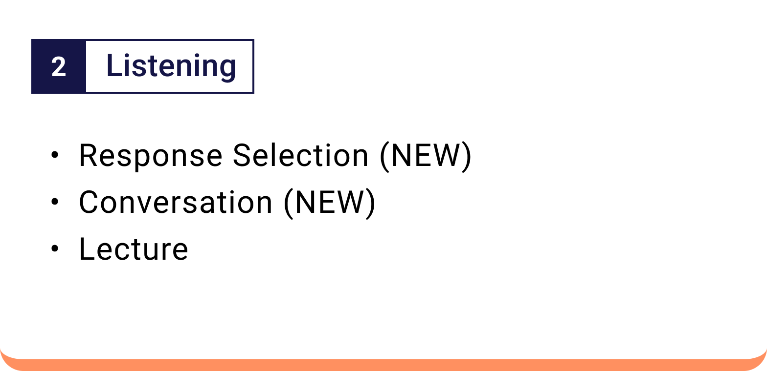 Listening updates for the 2026 TOEFL iBT