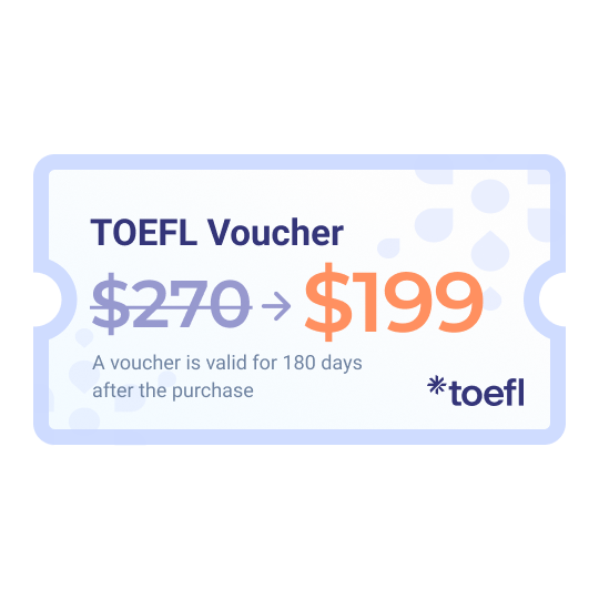 Santa TOEFL US Voucher (Add-on)